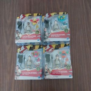 New Hasbro Ghostbusters Classic 1984 PETER WINSTON EGON RAY 5" FIGURE LOT OF 4